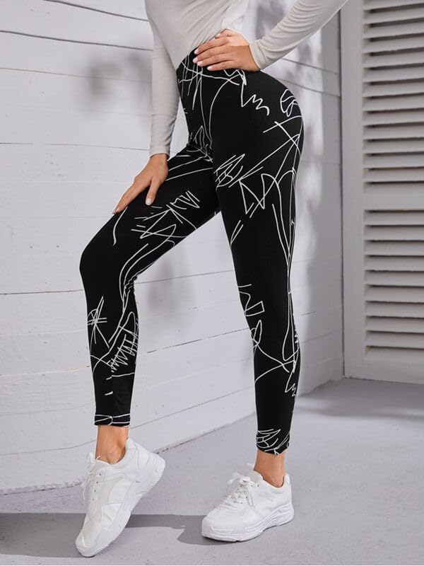 Image of DTR FASHION Women's Black Stretchable Cotton Blend Casual Jegging