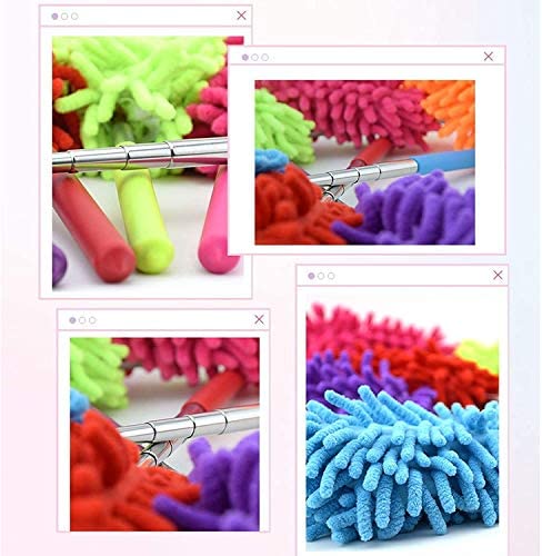 Plumeau Poussiere Microfibre avec Tige télescopique pour éliminer la poussière
