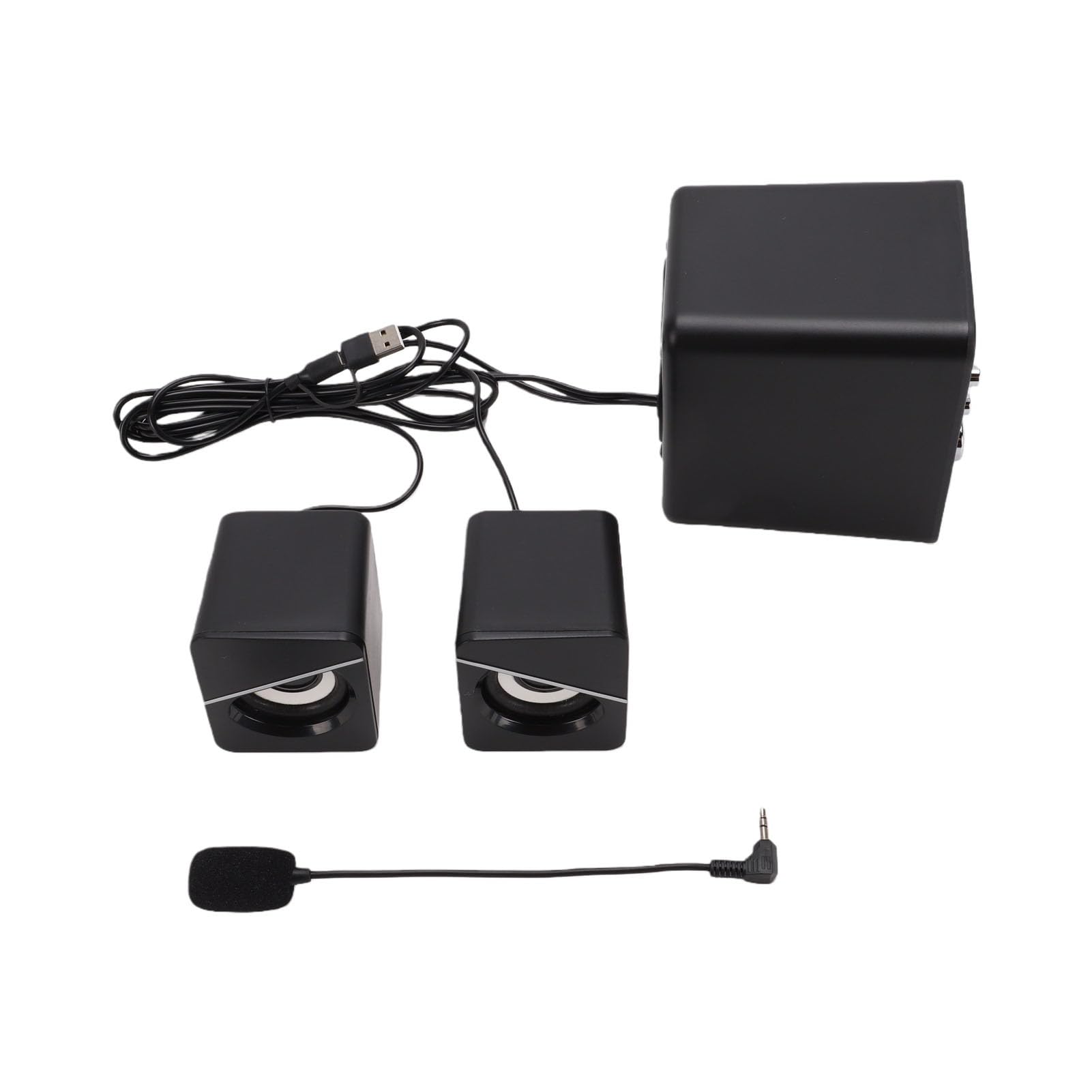 Casse per Computer, Alimentate Tramite USB, Bluetooth 10m, Canale
