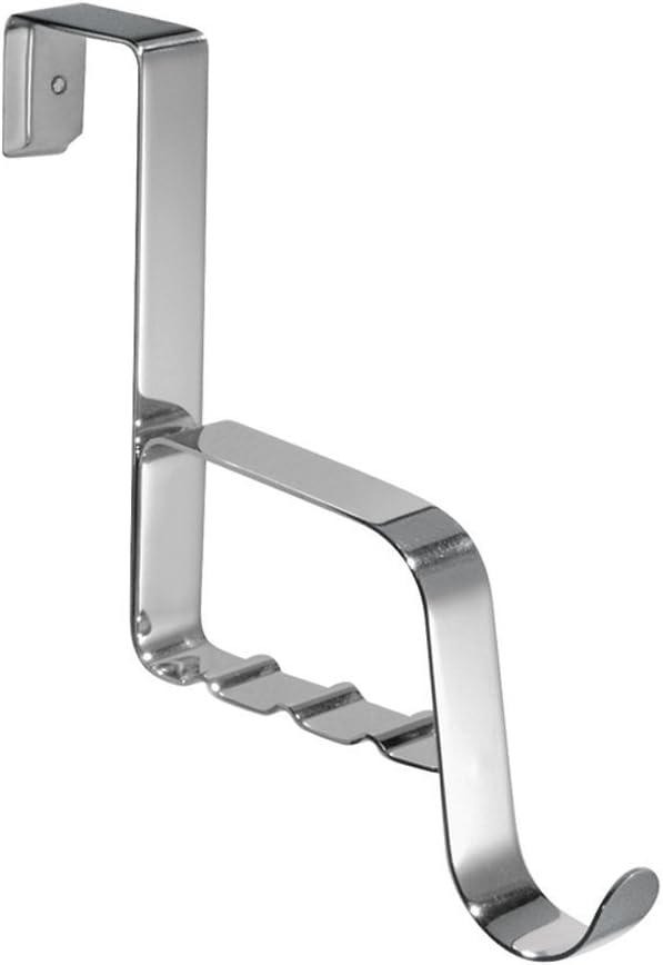 iDesign Forma Over the Door, Valet Hook for Coats, Hats, Robes, Towels, With Slots