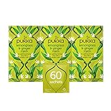 Pukka Herbs Lemongrass & Ginger Herbal Tea, Lemon Verbena, Licorice, Perfect For Feeling Strong, 60...