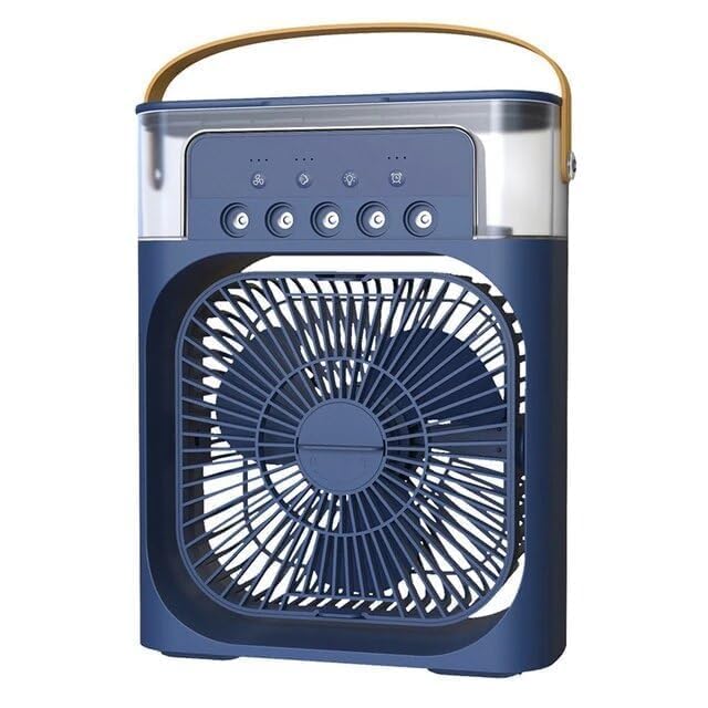 Drumstone 𝟏𝟓-𝐘𝐞𝐚𝐫 𝐖𝐚𝐫𝐫𝐚𝐧𝐭𝐲 -Mini Room Cooler – 5-in-1 Portable Air Conditioner with Humidifier, 7-Color LED & Ice Cooling | 3 Speeds, 5 Spray Modes, 600ml Tank | Home & Office-image-40