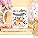 MUGFFINS taza graciosa Te quiero muuuucho en Español para enamorados y aniversario Imagen de MUGFFINS taza graciosa Te quiero muuuucho en Español para enamorados y aniversario