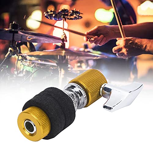 Liebewh Hi‑Hat Clutch, Aluminum Alloy Jazz Drum Cymbal Rack Holder Instrument Playing Accessories With Self Locking Knob(Yellow) #TOP5