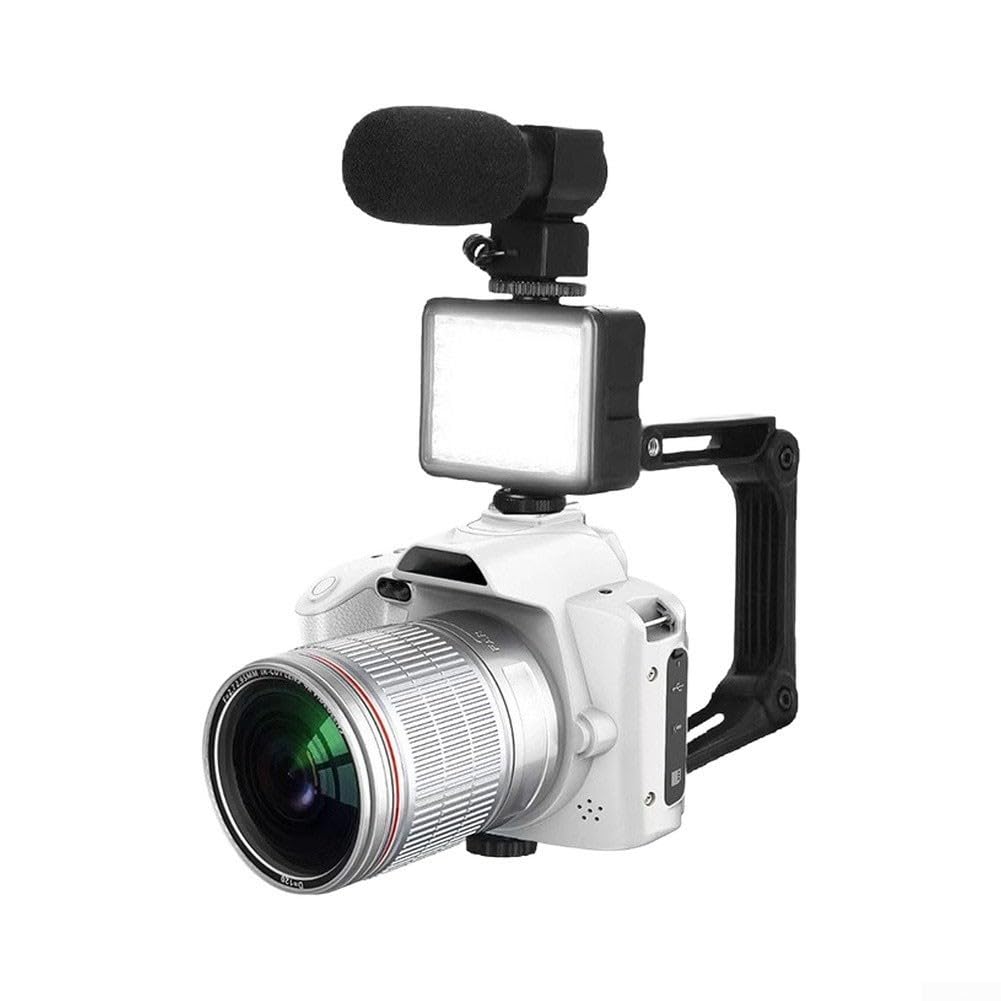 4K doppia fotocamera schermo 3 pollici visione notturna WiFi | Zoom ottico 16x, microfono di riduzione del rumore, corpo durevole ABS, uso della fauna selvatica di viaggio vlogging