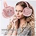 LIOOBO Cartoon Panda Earmuffs Foldable Kids Ear Muffs Stylish Ear Warmers for Boys Girls