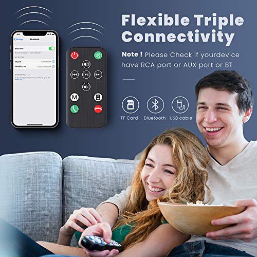 Versiontech. Pc Soundbar,Wired & Wireless Bluetooth Bt Computer Speakers With Remote Control,Portable Usb Home Theater Stereo Sound Bar For Desktop Laptop Tv Cellphone Mp4 [Rca, Aux] #TOP5