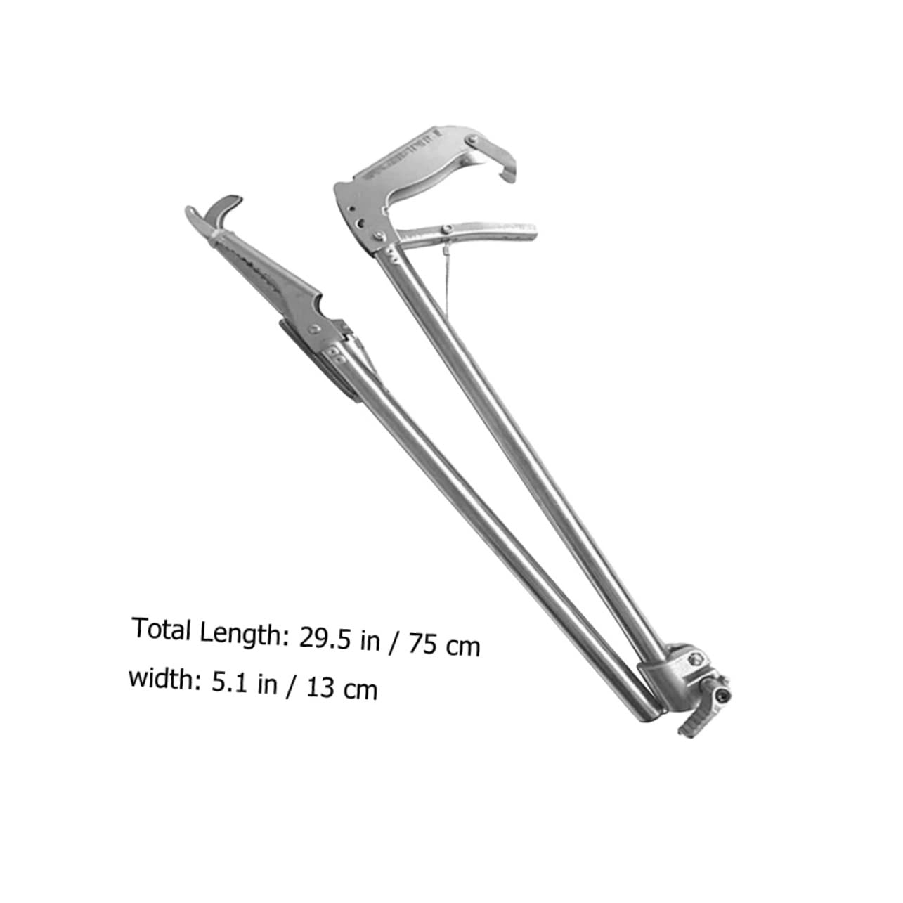 Pinza de Acero Inoxidable Plata Antideslizante de Diseño Amplio