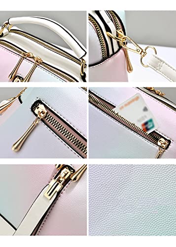 Women Small Top-handle Bag Texture Multicolor Crossbody Bags Shoulder Bag Purse4