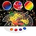 Clear Plastic Paint Palettes - Big Size Non-Stick Acrylic Palette Oval Artist Paint Mixing Palette for Acrylic Oil Paints Mixing - Easy Clean (12