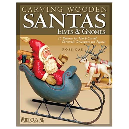 Carving Wooden Santas, Elves & Gnomes: 28 Patterns for Hand-Carved Christmas Ornaments and Figures (Fox Chapel Publishing) Beginner, Intermediate, and Master Projects (Woodcarving Illustrated Books)