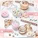 Tioncy 4 Pcs Large Body Powder Puff and Container Extra Large Body Powder Puff Dish Soft Washable Reusable Fluffy Makeup Sponge Wet Dry(Simple,Clear and Amber)