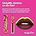 Lime Crime Metallic Velvetines Liquid Matte Lipstick, Eclipse - Metallic Black-Red - French Vanilla Scent - Long-Lasting Liquid Metal Matte Lipstick - Won't Bleed or Transfer - Vegan