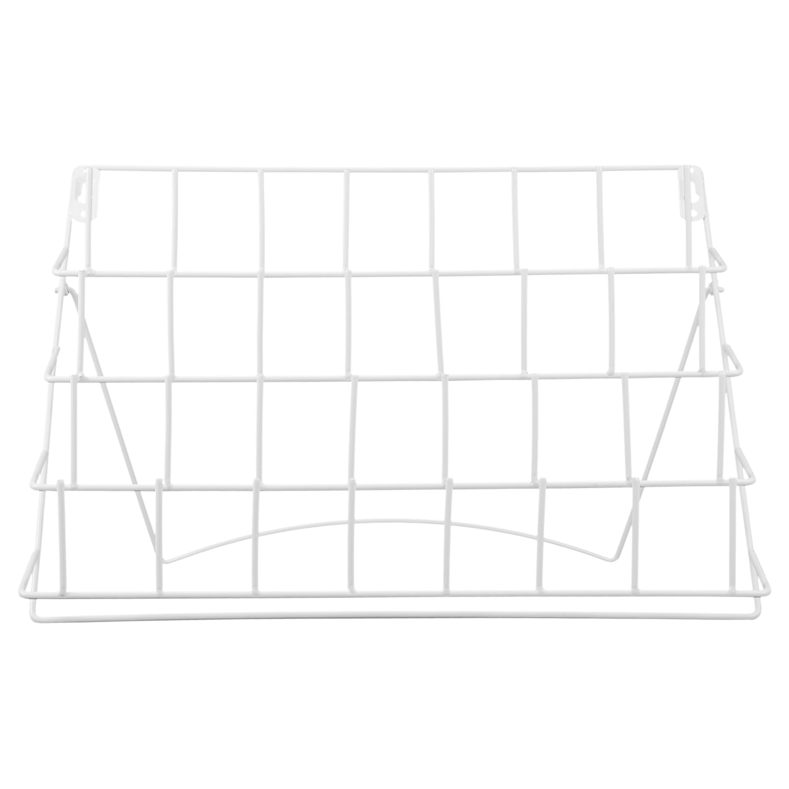 Support rangement mural bobines de couture métal blanc 32 fils