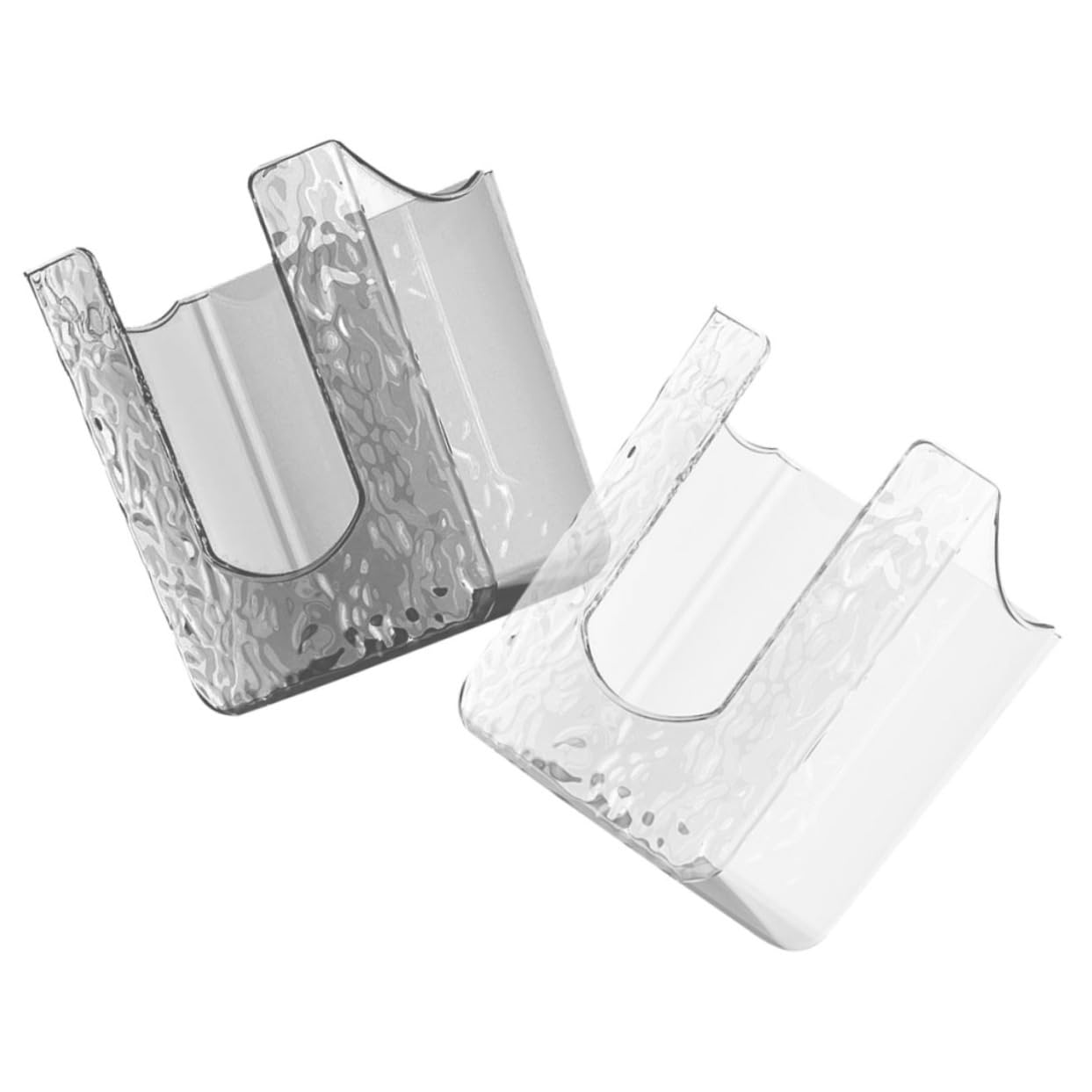 Alipis 10stücke Wandmontierter Tissue Box Aufbewahrungslösung Für Küchentücher Feuchttücher Und Servietten Transparentes Design Für Badezimmer Und Schlafzimmer