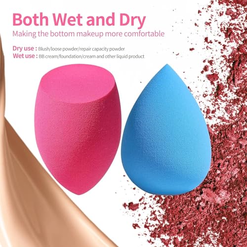 Image of SUNISA Makeup Sponge Blender Set, Multi-Shape Beauty Blending Sponges, 6Pieces