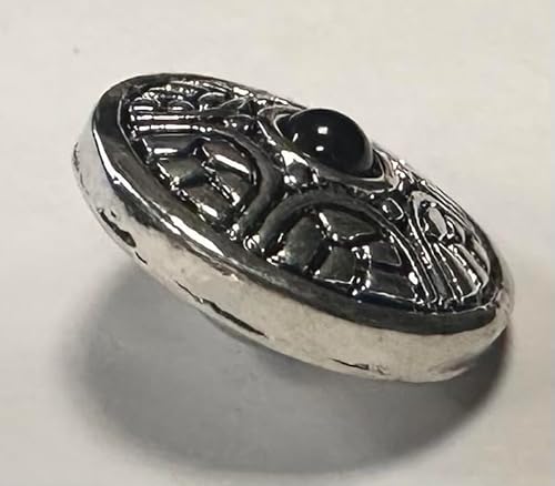 Quiges Damen Click Button 18mm Chunk Versilbert Schild für Druckknopf Zubehör