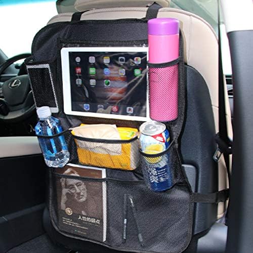 Banco traseiro organizador de carro – com 8 bolsos de armazenamento e suporte para tablet de 25 cm mantém os carros, veículos organizados e organizados