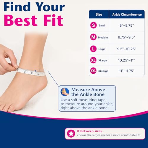 Image of Pedifix Compression Ankle Sleeve for Foot and Ankle Support, Beige,XLarge