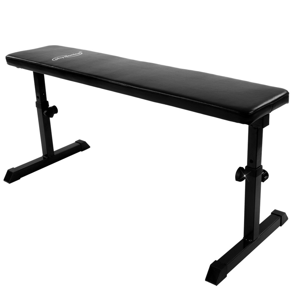 Banc d’Haltérophilie – Plat, Réglable en Hauteur – Idéal pour Banc d’Haltérophilie – Plat, Réglable en Hauteur – Idéal pour