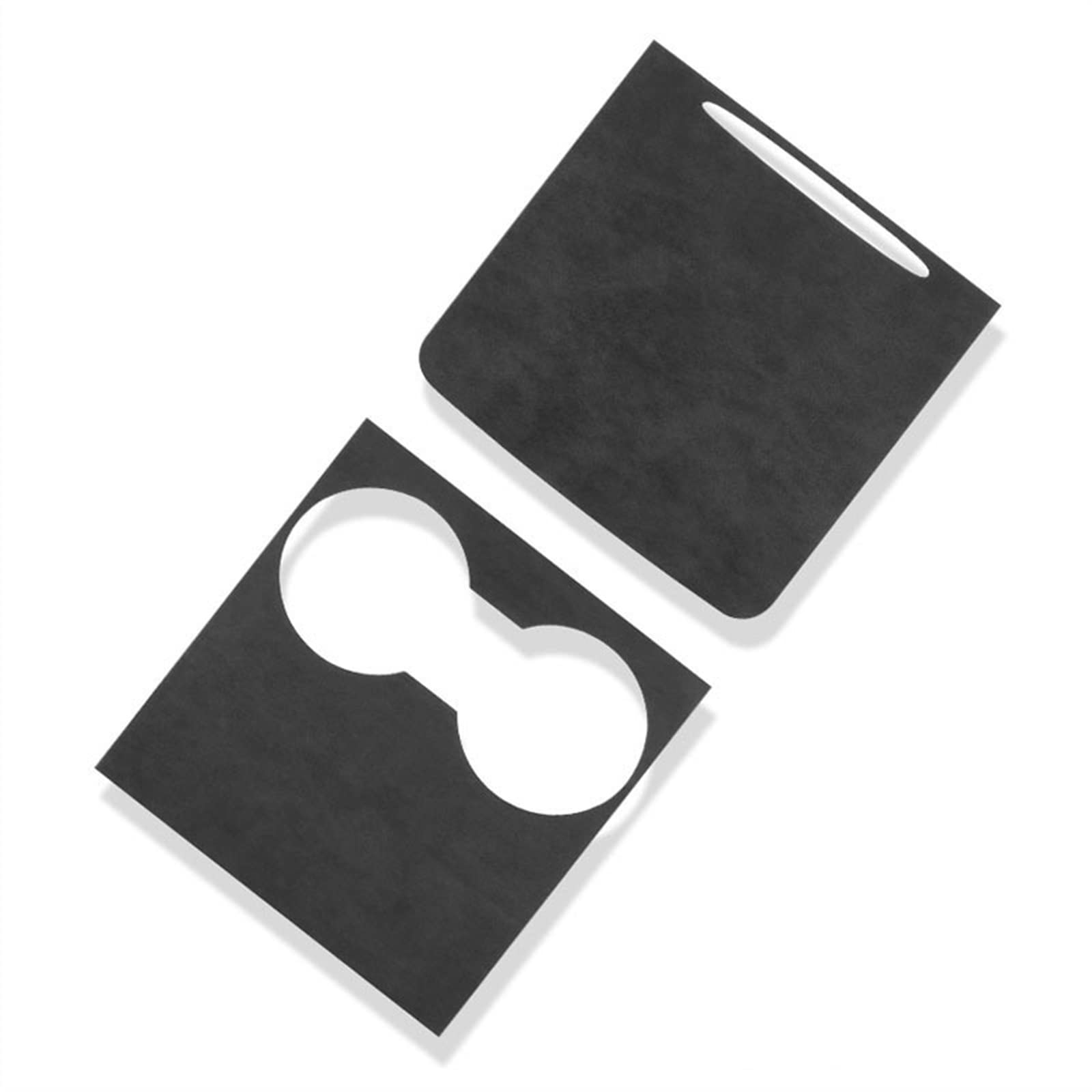 Qibbei Black Center Console Patch Trim Decor Sticker Central Wrap For Tesla Model 3 Y 2021 2022(Black)