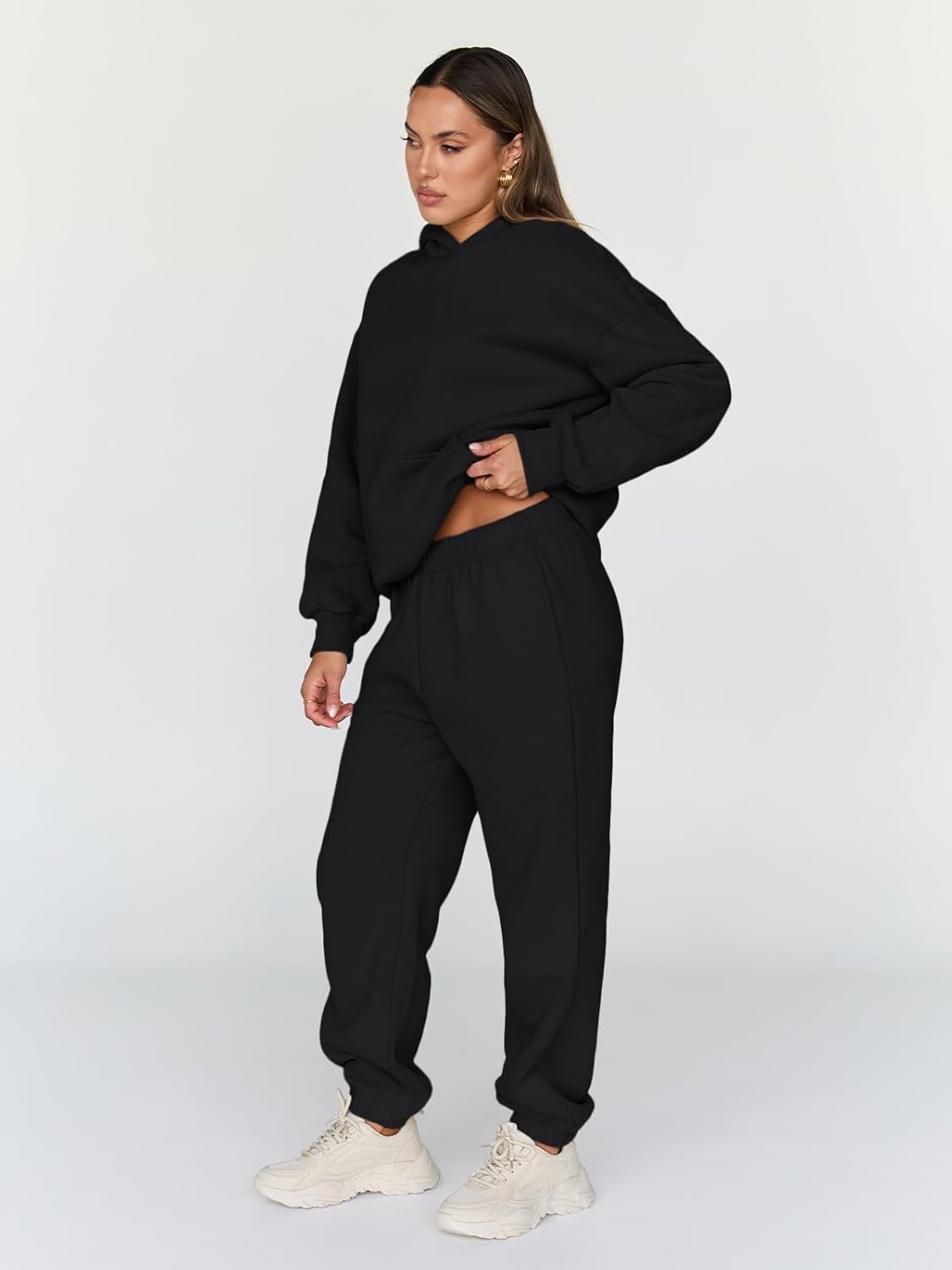 Trendy Queen Sweatsuits Women 2 Piece Outfit Two Piece Lounge Sets Hoodies and Sweatpants Fall Fashion Clothes 2026 Tracksuit - Image 3