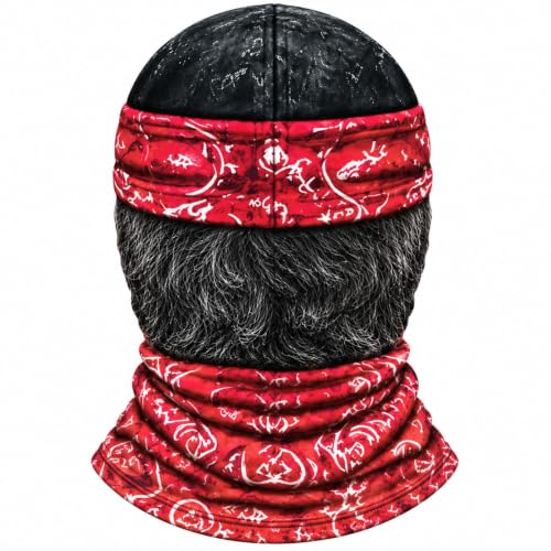 Funny Realistic Face Balaclava with 3D Grandpa Print,Old Man Ski Mask - image 5