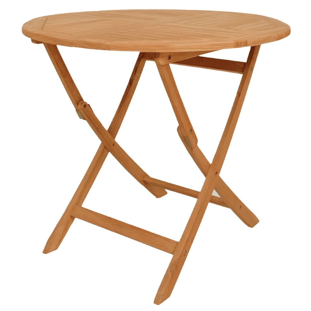 Set di mobili da esterno in teak massiccio 5 pezzi
