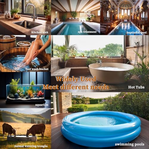 LASTINGCAPE 1500W Titanium Fully Submersible, Portable Electric Hot Tub & Pool immersion Water Heater with Temp Control, GFCI for spa tub, Bathtubs, Baptistry Pool, inflatable pool & above ground pool - Thumbnail 7