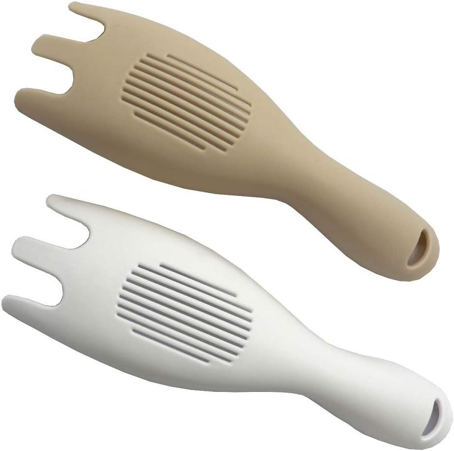 DRADUO Rice Washer Strainer, Colander and Rice Washing Bowl, Kitchen Artifact Small Tool Drainer to Prevent Hurting the Hand, Household Washing Rice Grain Drainer(2 Packs)