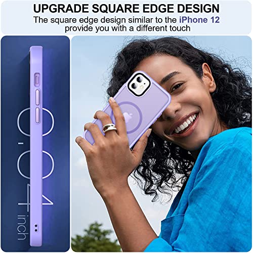 Image of MOCCA Magnetic Shockproof for iPhone 11 Case,Light Purple | 10ft Drop | Compatible with MagSafe | w / Screen & Lens Protectors | Anti-Slip Matte | Raised Camera & Screen Lip | Ultra-Slim