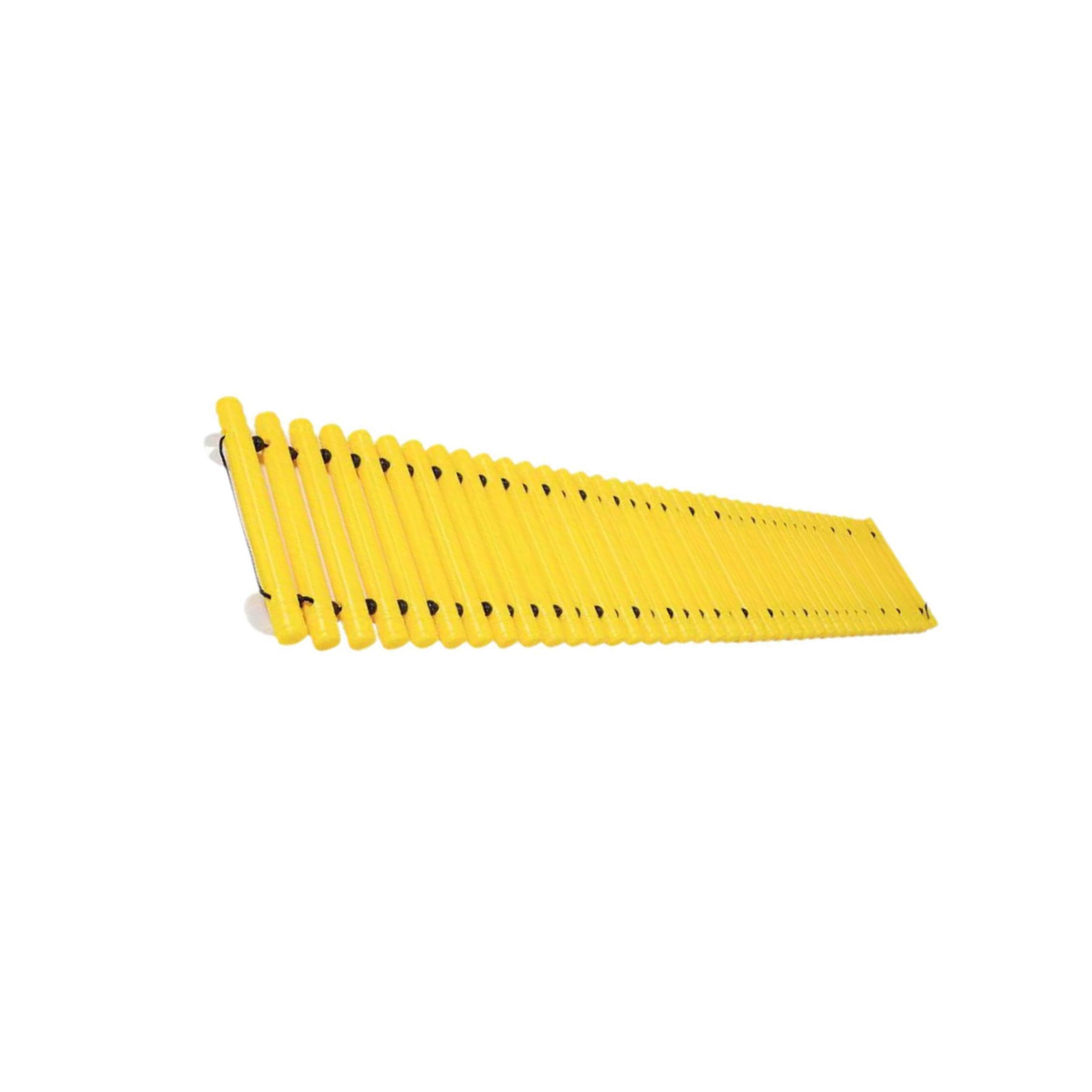 Puente de Equilibrio, Bloque de Equilibrio para niños en Edad Preescolar, para en Interiores y Exteriores, Color Rojo, Amarillo, 150x28.5cm