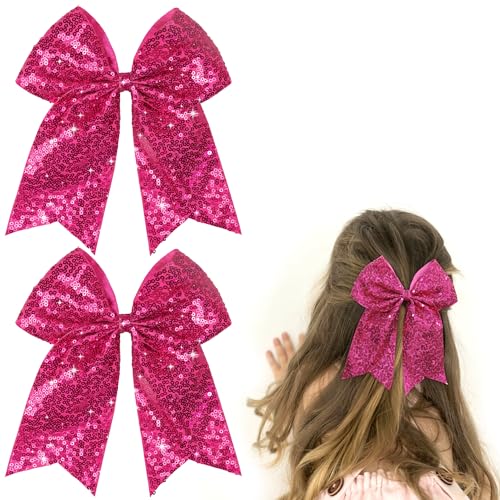 Pinzas para cabello glitter 7.5 pulgadas, set 2 piezas miniatura 1