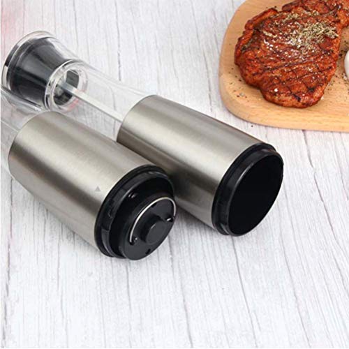 Hemoton Moedor de Sal E Pimenta 100Ml Em Aço Inoxidável Saleiro Manual Moinho de Especiarias Garrafa