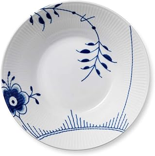 Royal Copenhagen 1016910 Blue Fluted Mega Pasta Plate, 9.4 inches (24 cm), Wedding Gift