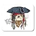 Produktbild Hundeporträt der Bulldogge im Piratenhut Bandana Dreadlocks Sailor Military Mouse Pad für Laptop, Desktop-Computer Zubehör Mini Office Supplies Mouse Mats