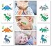 Hugo & Emmy Dinosaur Temporary Tattoos for Kids - 12 Sheets/ 24 Tattoos | Dinosaur Party Favors, Birthday Party Supplies, T-Rex Decorations