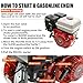 Qrooviiy 4-Stroke 7.5HP 210cc Gas Engine - 0.787“ Shaft Diameter,Pull Start Petrol Engine,GX170F OHV Air Cooled Horizontal for Go Karts,Mini BikeLog,Microtiller,Lawn Mower