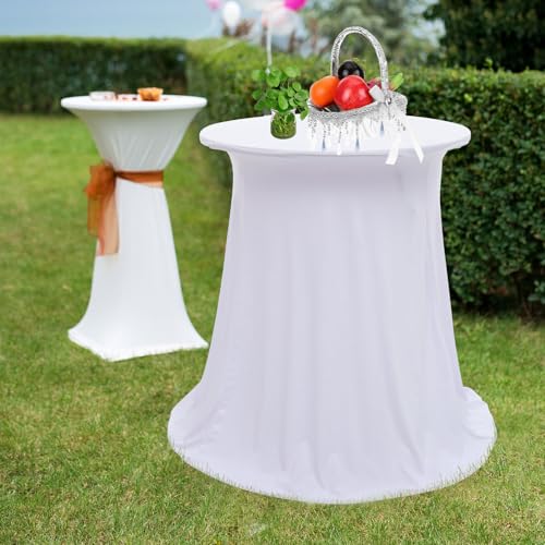 Nappe de table unie blanche extensible pour vos buffets haut de gamme VANZACK - 7