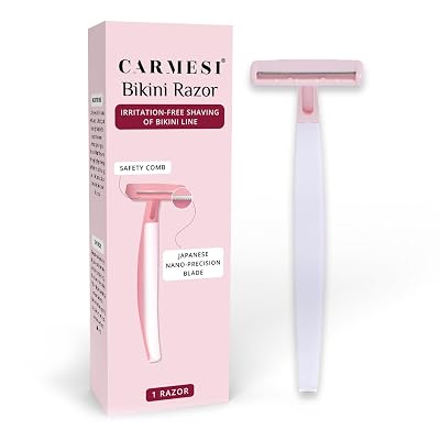 Carmesi Bikini Razor for Women | For Irritation-Free Shaving of Bikini Line | Japanese Nano-Precision Blade & Safety Com