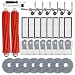 (32 Pack) Replacement Accessories for Roborock QV35A / QV35S Robot Vacuum, 2*Main Brushes, 6*Side Brushes, 6*Filters, 8*Mop Pads, 8*Dust Bags, 2*Tools