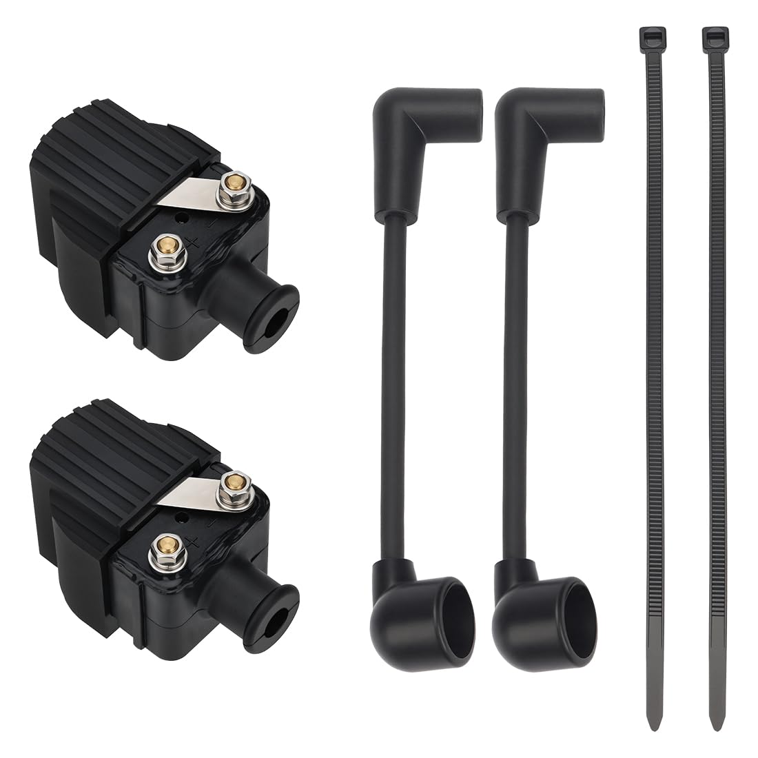 Kit Bobines d’Allumage avec Câbles pour Moteur Hors-Bord Mercury 6HP 8HP 9.9HP 10HP 15HP 20HP 25HP 813715A2 832757A4 Bobine d’Allumage Marine