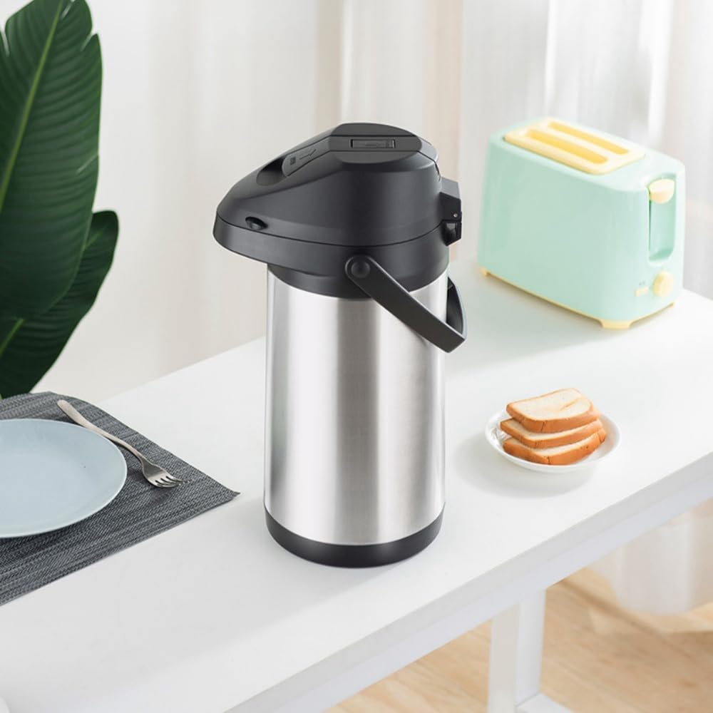 Amazon | サーモス ポット、魔法瓶ケトル、ステンレス一体型空圧ケトル