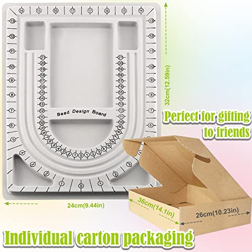 EuTengHao Bead Design Boards Mats with Bead Scoop Soft Stable Beading Mat Jewelry String Beading