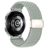 [CCnutri] コンパチブル スマートウォッチ ベルト 20mm 22mm 【強力マグネットで外れにくい・蒸れにくい通気設計】 ナイロン 編み込み 伸縮フィット 時計ベルト クイックリリース 腕時計バンド Samsung Galaxy Garmin Amazfit Huawei対応 交換用 スポーツ メンズ レディース