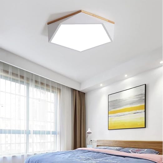 LLUCKYS Nordic Inbouw LED-plafondlamp Creatieve Macaron Eenvoudige Lamp Eenvoudig Te Installeren In De Buurt Van Een Plafondlamp Koel Wit 6000K Diamanten Paneellicht Voor Studie, Gang, Slaapkamer LLUCKYS photo 2