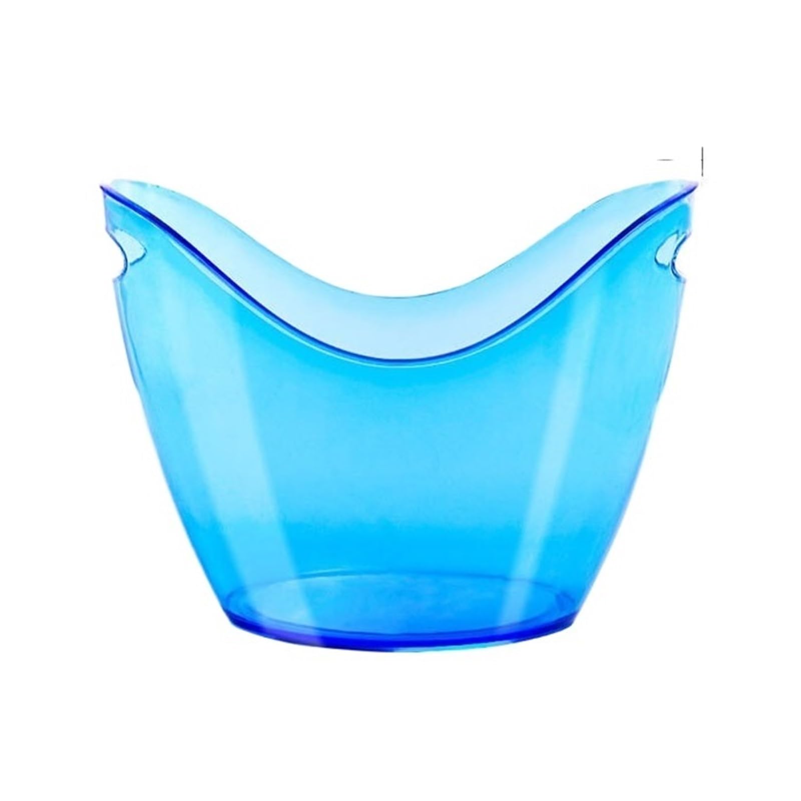 Lijiaxiuyc-101 ice bucket 8L Acrylic Ice Bucket Tub Oval Storage Champagne Bottles For Drinks And Parties champagne bucket(Blue)