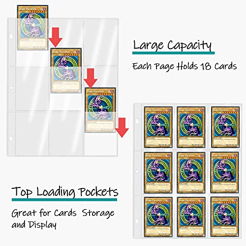 Card Binder For Yugioh Cards - 720 Pockets Trading Card Binder With 40 Removable Sleeves, 9 Pocket Card Holder Album Compatible With Yu-Gi-Oh Cards (Dm） #TOP1