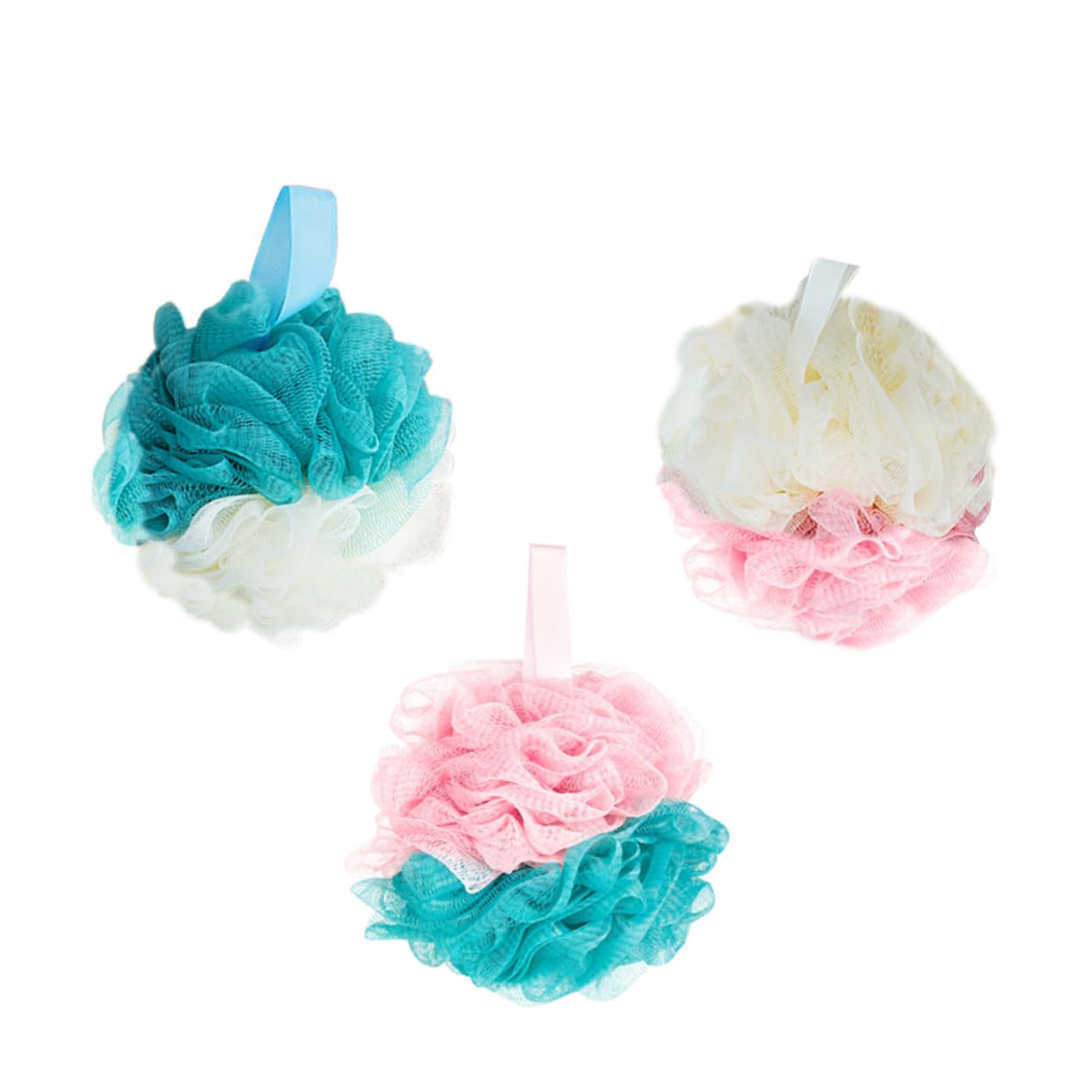 FRCOLOR 6 Piezas Puf De Baño Depurador De Baño Para El Cuerpo Depurador De Cuerpo Esponja De Baño Exfoliante Esponjas De Lufa De Baño Esponjas Naturales Baño Suave Escarchado Flor De Baño