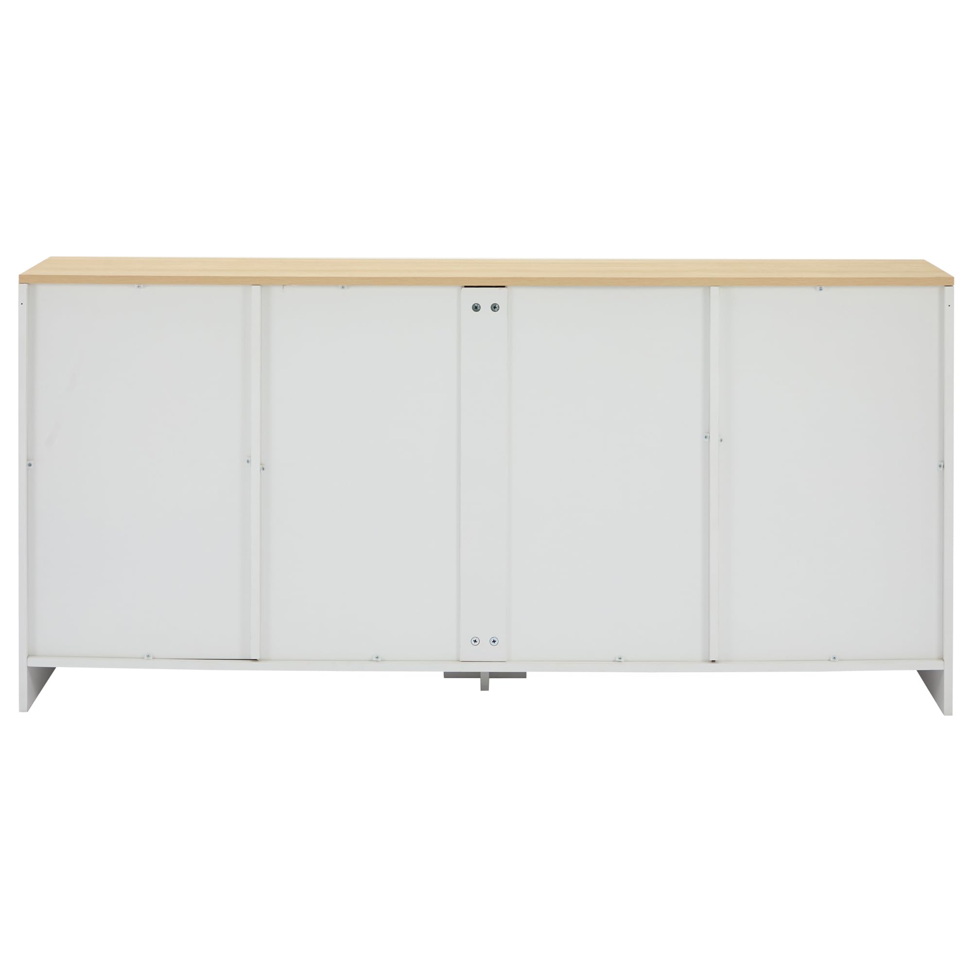 Credenza moderna per il soggiorno, 160x37x75cm, mobile multifunzionale in legno, mobile soggiorno, credenza soggiorno, cassettiera bianca, mobile ingresso, madia